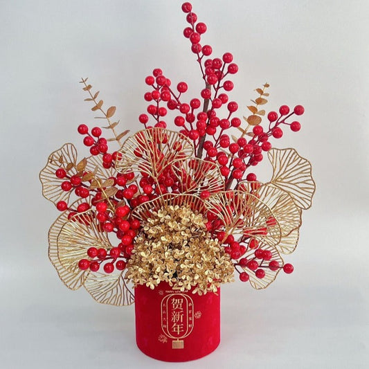 Golden Dragon Chinese New Year Flower Box