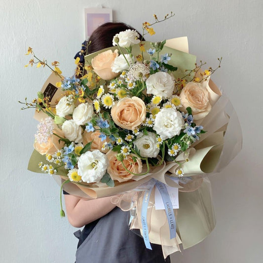 Garden Delight Mix Flower Bouquet | Laurels & Leafz