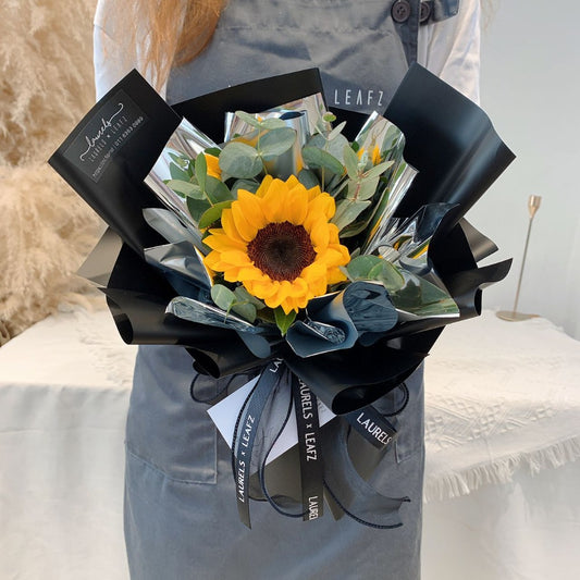 Dark Romance Sunflower Bouquet