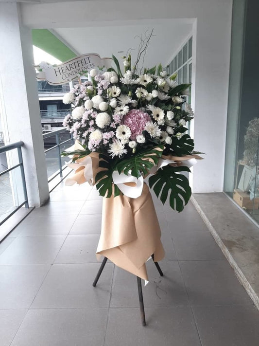 Modern Condolences Flower Stand