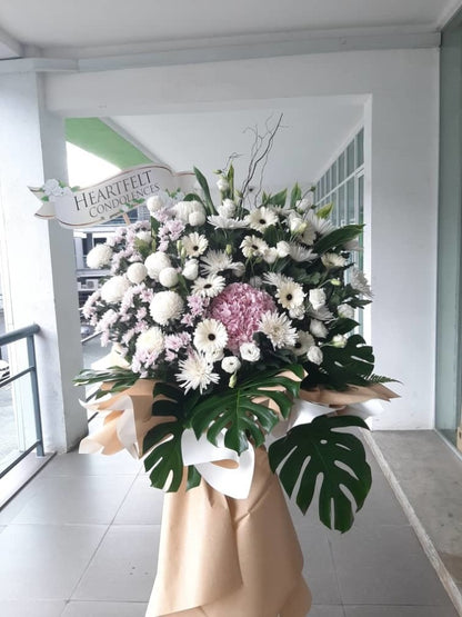 Modern Condolences Flower Stand