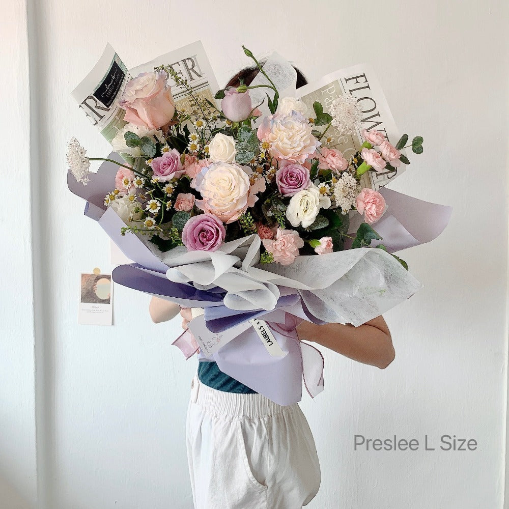 Preslee Mix Flower Bouquet | Laurels & Leafz