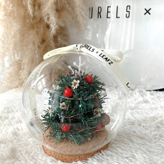 Christmas Tree Bell Jar (Include LED Light)