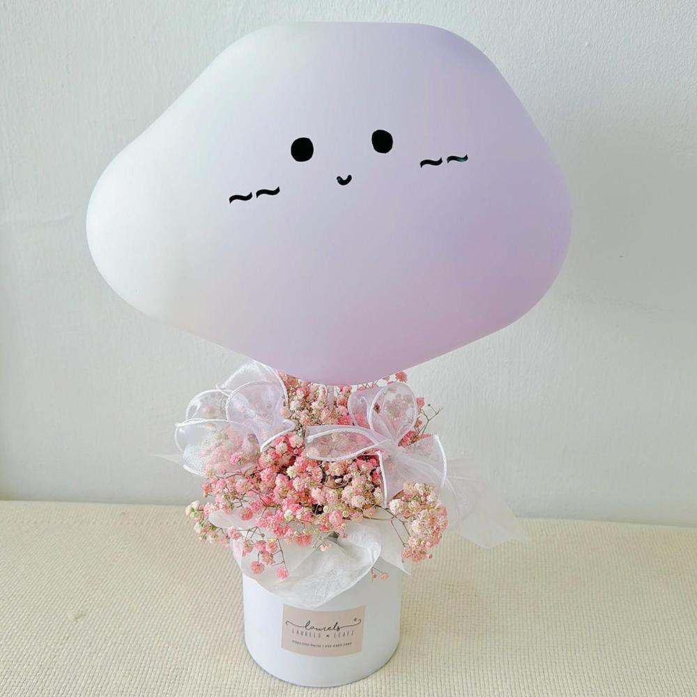 V2024 Little Cloud Baby Breath Balloon Flower Box