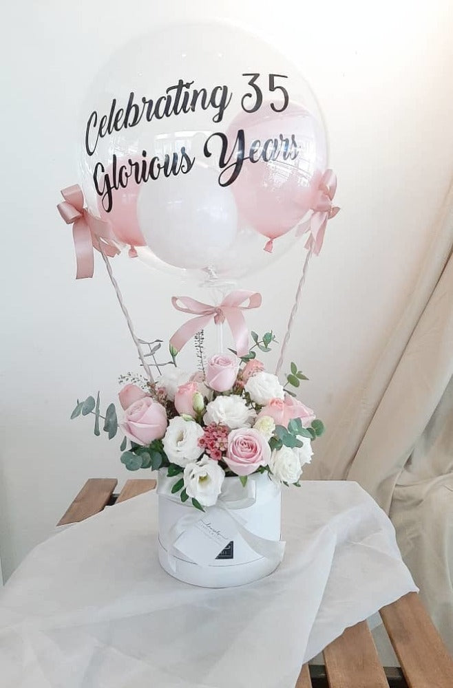 Bonnie-Bubble Balloon Flower Box | Laurels & Leafz