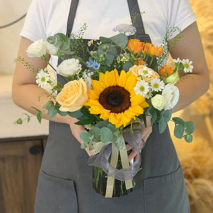 Sunrise Sunflower Vase Collection