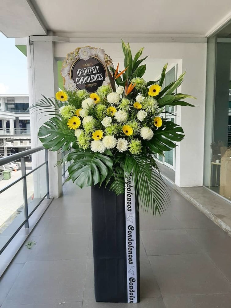 Tribute  Condolences Flower Stand | Laurels & Leafz