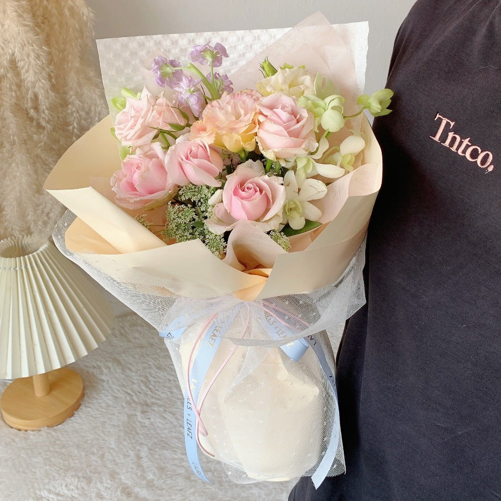 Beige Serenity Mix Flower Bouquet