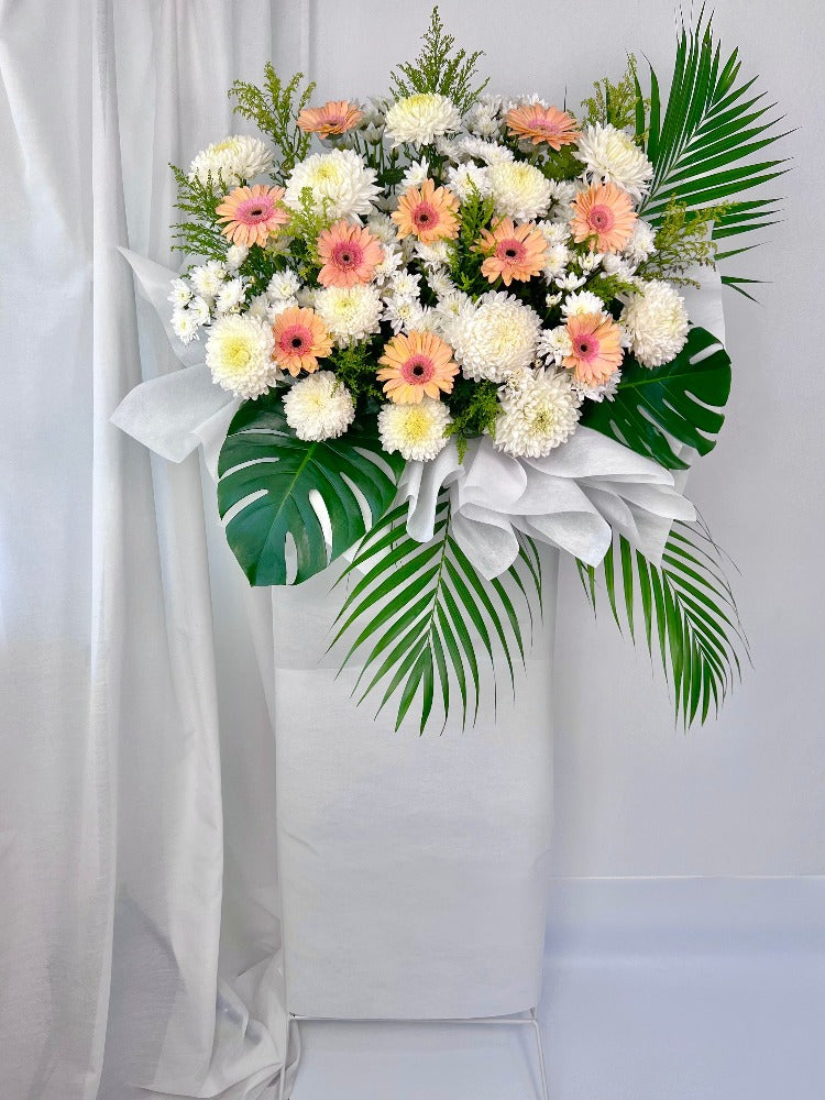 Faith Condolences Flower Stand | Laurels & Leafz