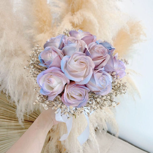 Daniella Soap Flower Bridal Bouquet | Laurels & Leafz