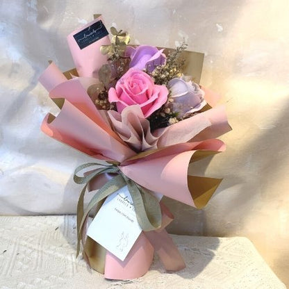 Rosey Soap Flower Bouquet | Laurels & Leafz