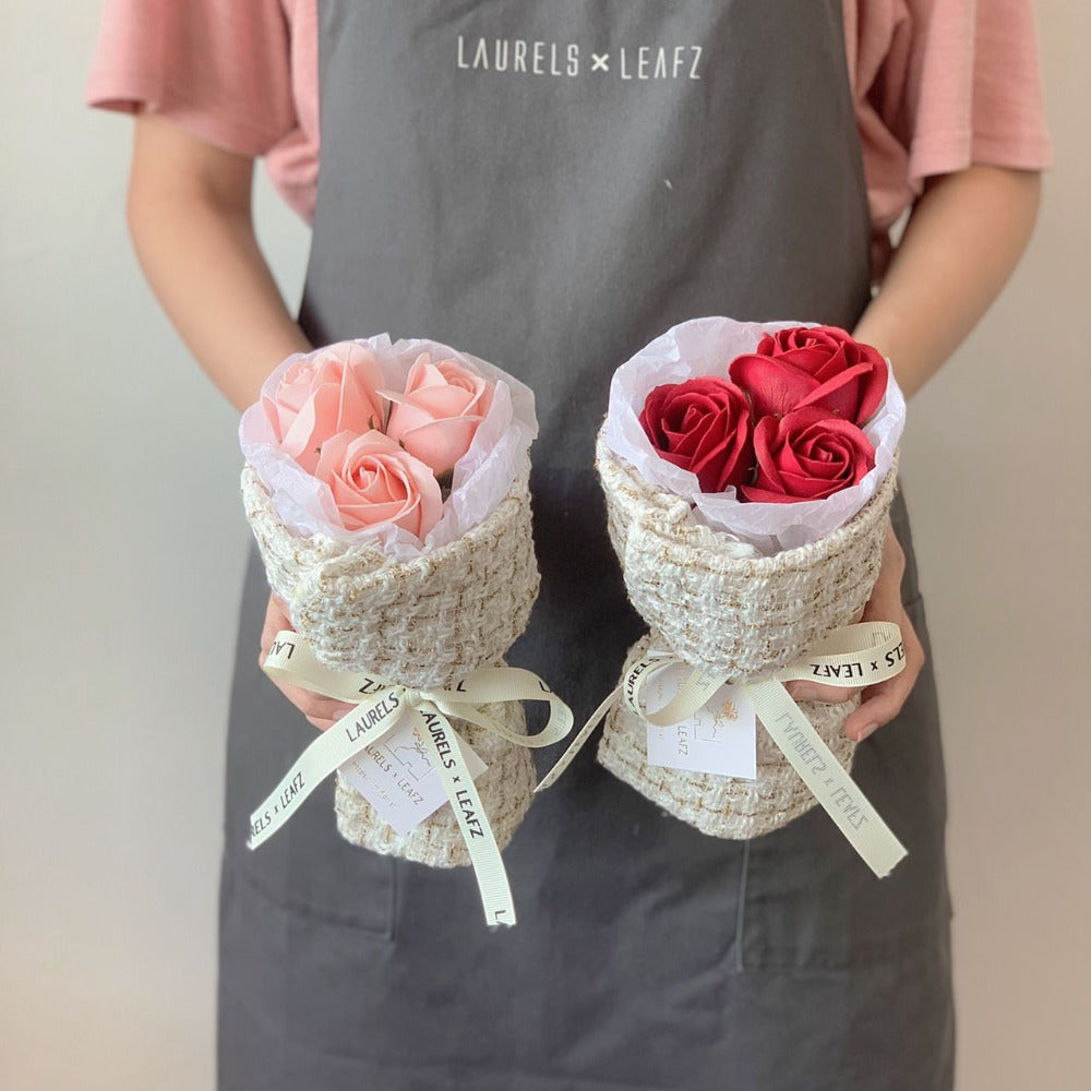 Mini Classic Soap Rose Bouquet | Laurels & Leafz