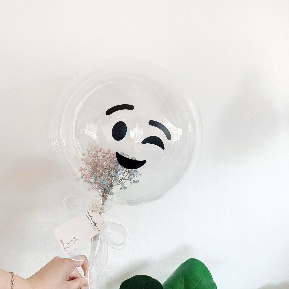 Baby Breath Emoji Balloon Laurels & leafz