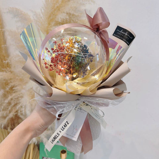 Baby Breath Magic Ball Bouquet | Laurels & Leafz