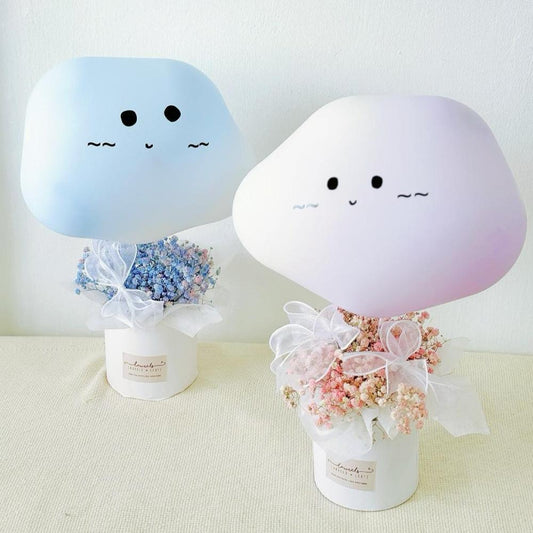 V2024 Little Cloud Baby Breath Balloon Flower Box