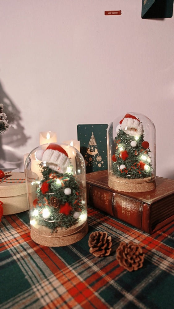 Christmas Preserved Flower Bell Jar | Laurels & Leafz