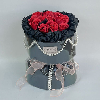 Black Romance Soap Rose Bouquet